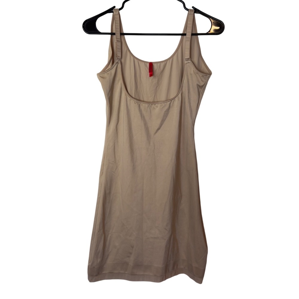 Spanx Open Bust Simplicity Shaping Full Slip Size XL Beige Smoothing Compression